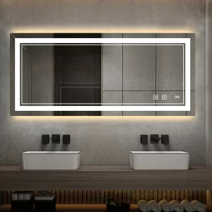Customized LED Mirror Smart Touch Screen Modern Led Bathroom Mirror with Light