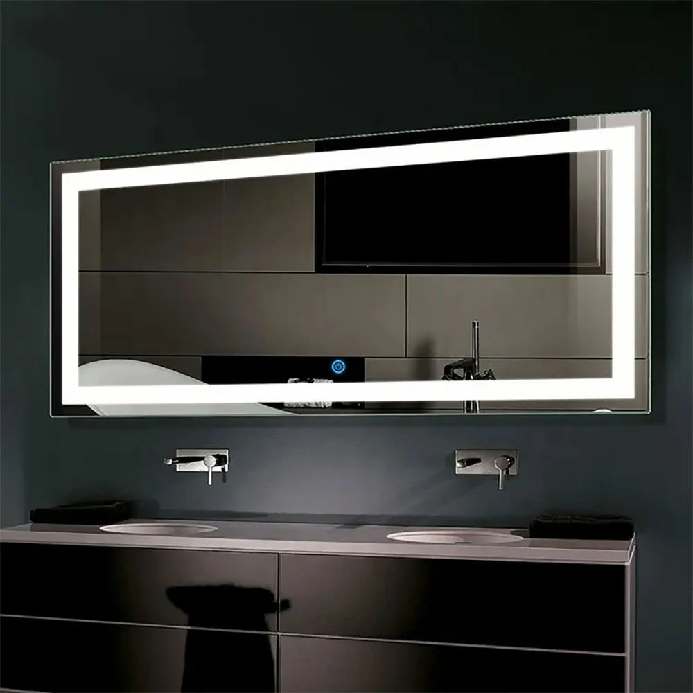 Home Modern Dimming Wall Mount led Mirror Frameless Lighting LED