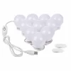 Hollywood Mirror Light Glow Makeup Bulb USB Tri Color Mirror Front Light Circular Glow Mirror Light Fill Light (2)