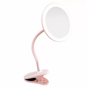 LED makeup mirror with light clip for student dormitory charging light filling led magnifying mirror---20pcs/lot