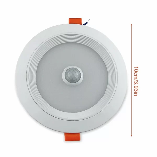 Light Human Body Induction LED Automatic Motion Sensor Embedded Lamp AC85-265V Spotlight Emergency Lighting Downlight (4)