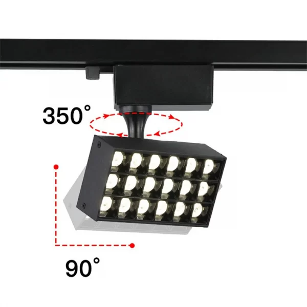 Folding Angle 360° Rotated LED Cob Track Light 20W 40W 60W LEDs Ceiling ...