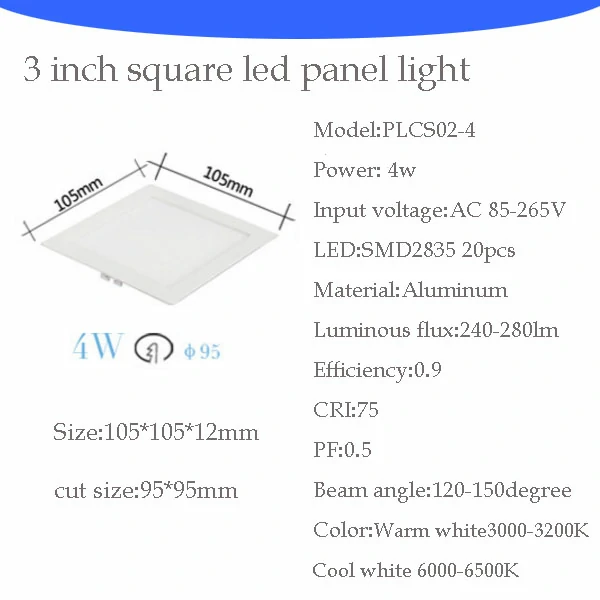 Indoor Lighting Recessed Mounted Slim Round Square Led Panel Light For Home Office Ceiling led panel light (13)