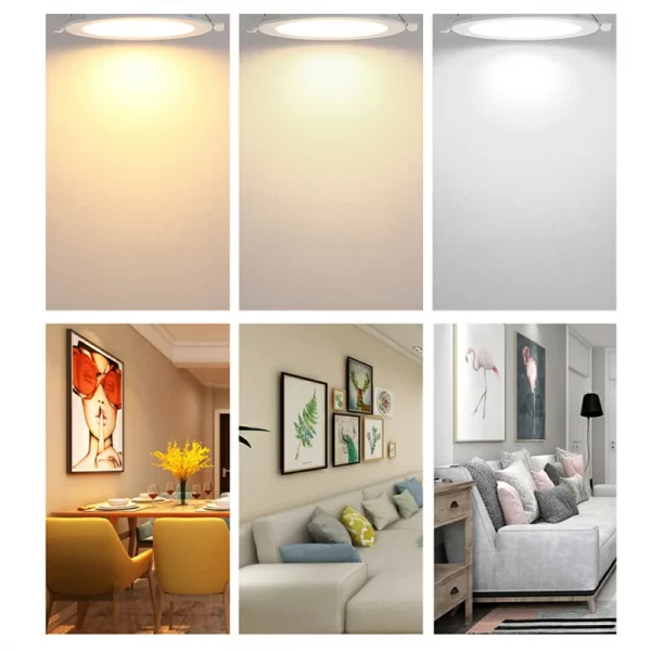 Indoor Lighting Recessed Mounted Slim Round Square Led Panel Light For Home Office Ceiling led panel light (24)