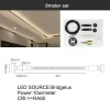 Skyline light linear light LED steel strip light no main light surface mounted line light atmosphere decorative light (17)