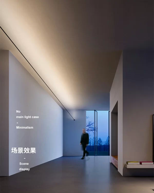 Skyline light linear light LED steel strip light no main light surface mounted line light atmosphere decorative light (2)