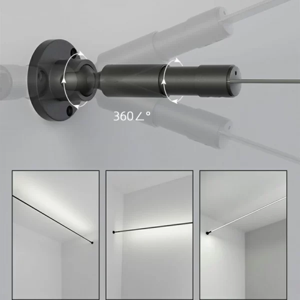 Skyline light linear light LED steel strip light no main light surface mounted line light atmosphere decorative light (32)