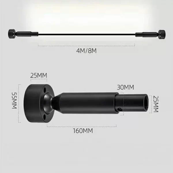 Skyline light linear light LED steel strip light no main light surface mounted line light atmosphere decorative light (34)