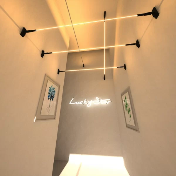 Skyline light linear light LED steel strip light no main light surface mounted line light atmosphere decorative light (37)