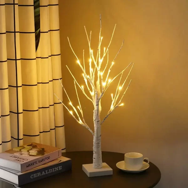 Led Copper Wire Shimmer Tree Light 108 LED 36 LED Pearl Battery USB Touch Switch Night Light Bonsai Tree Light Table Tree Lamp (10)