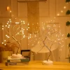 Led Copper Wire Shimmer Tree Light 108 LED 36 LED Pearl Battery USB Touch Switch Night Light Bonsai Tree Light Table Tree Lamp (18)