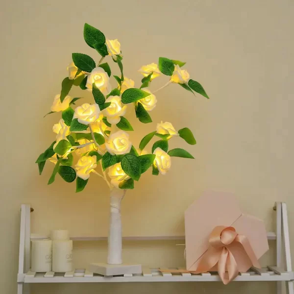 Led Copper Wire Shimmer Tree Light 108 LED 36 LED Pearl Battery USB Touch Switch Night Light Bonsai Tree Light Table Tree Lamp (23)