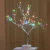 Led Copper Wire Shimmer Tree Light 108 LED 36 LED Pearl Battery USB Touch Switch Night Light Bonsai Tree Light Table Tree Lamp (27)