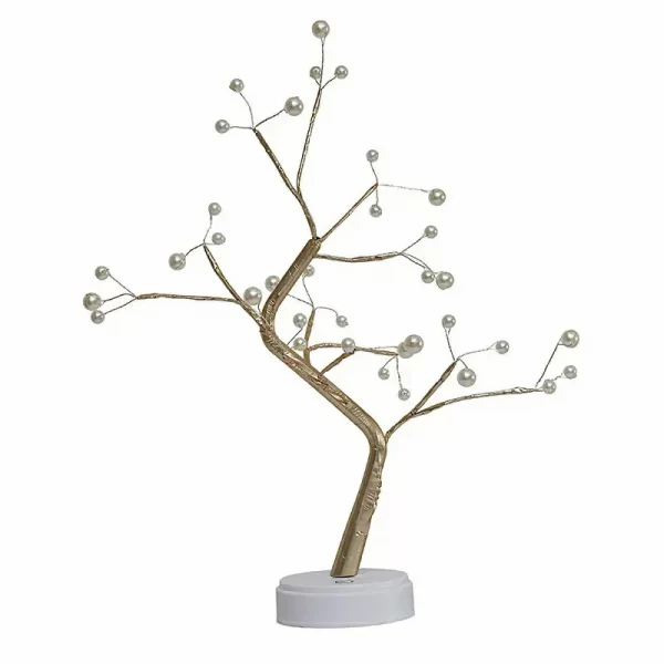Led Copper Wire Shimmer Tree Light 108 LED 36 LED Pearl Battery USB Touch Switch Night Light Bonsai Tree Light Table Tree Lamp (31)