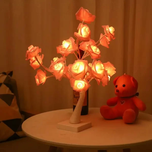 Led Copper Wire Shimmer Tree Light 108 LED 36 LED Pearl Battery USB Touch Switch Night Light Bonsai Tree Light Table Tree Lamp (32)