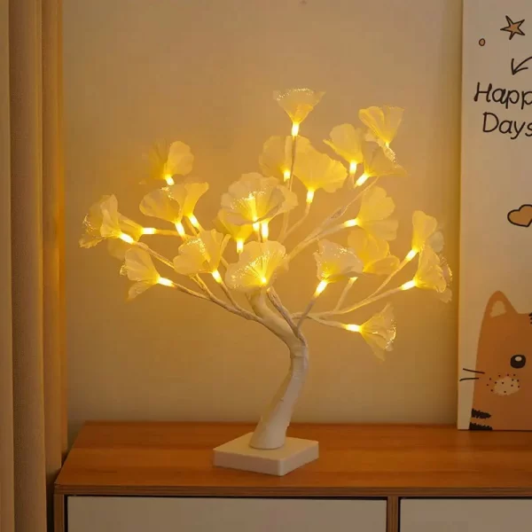 Led Copper Wire Shimmer Tree Light 108 LED 36 LED Pearl Battery USB Touch Switch Night Light Bonsai Tree Light Table Tree Lamp (35)