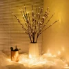 Led Copper Wire Shimmer Tree Light 108 LED 36 LED Pearl Battery USB Touch Switch Night Light Bonsai Tree Light Table Tree Lamp (37)