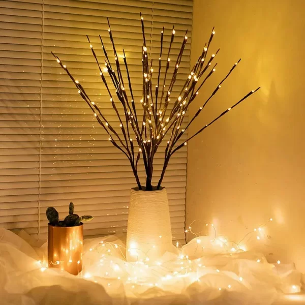 Led Copper Wire Shimmer Tree Light 108 LED 36 LED Pearl Battery USB Touch Switch Night Light Bonsai Tree Light Table Tree Lamp (37)