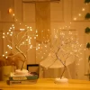 Led Copper Wire Shimmer Tree Light 108 LED 36 LED Pearl Battery USB Touch Switch Night Light Bonsai Tree Light Table Tree Lamp (6)