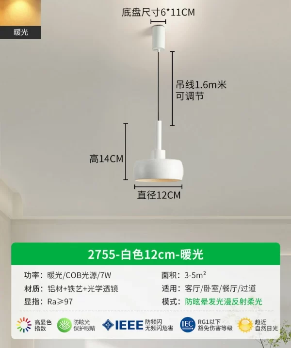 Modern and minimalist chandeliers bedroom bedside lamps creative bedside chandeliers (1)