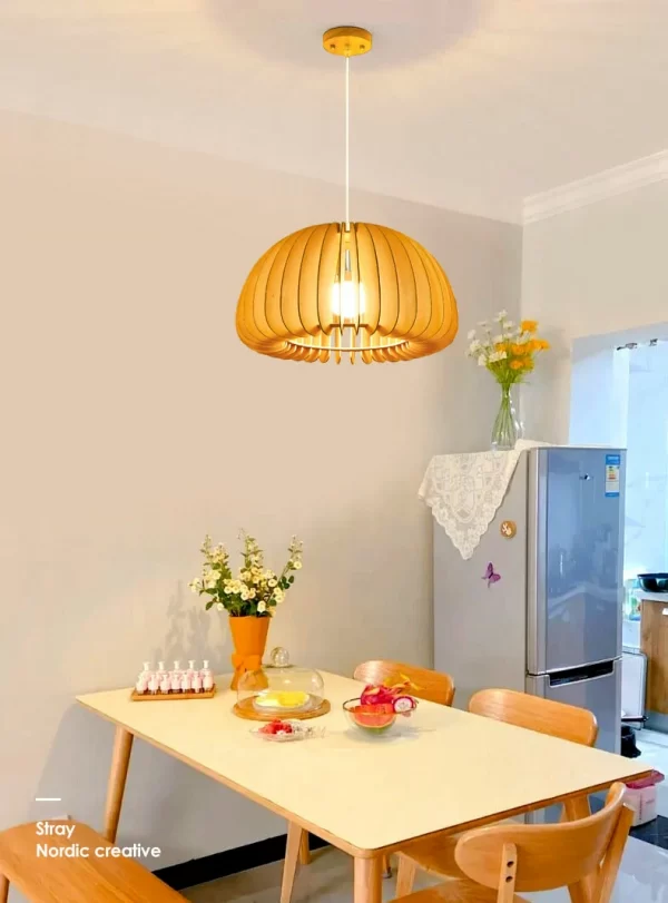 Restaurant chandelier Japanese retro bedroom chandelier creative homestay light (15)