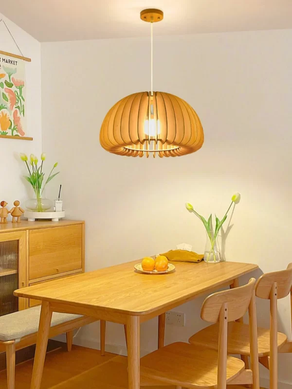 Restaurant chandelier Japanese retro bedroom chandelier creative homestay light (9)