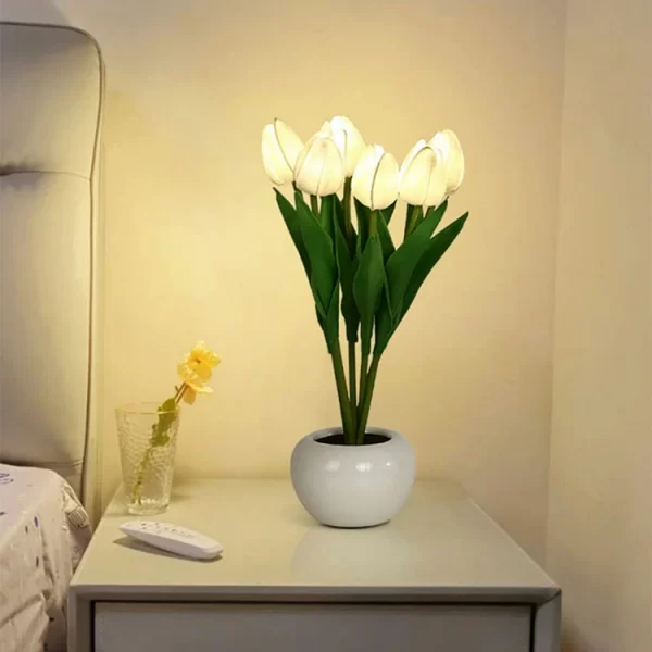 Tulip Night Lamp Imitation Flower Bundle Imitation Lamp Bedside Lamp Decoration Atmosphere Table Lamp (1)