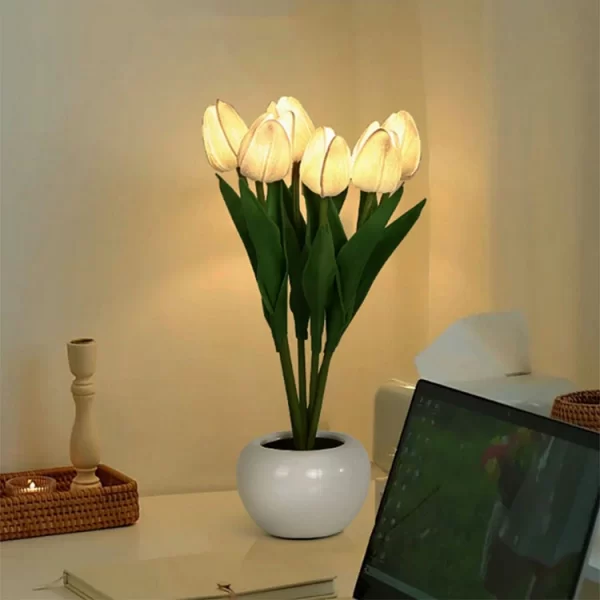 Tulip Night Lamp Imitation Flower Bundle Imitation Lamp Bedside Lamp Decoration Atmosphere Table Lamp (11)