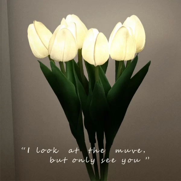 Tulip Night Lamp Imitation Flower Bundle Imitation Lamp Bedside Lamp Decoration Atmosphere Table Lamp (14)