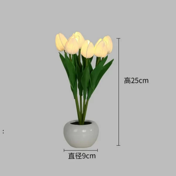 Tulip Night Lamp Imitation Flower Bundle Imitation Lamp Bedside Lamp Decoration Atmosphere Table Lamp (2)