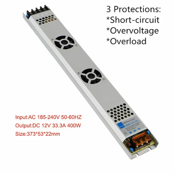 Industrial 12V lighting transformers ultra-thin light box led driver 24vled advertising lamp built-in long voltage stabilizing switching power supply (19)