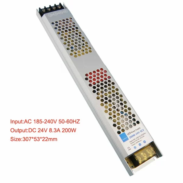 Industrial 12V lighting transformers ultra-thin light box led driver 24vled advertising lamp built-in long voltage stabilizing switching power supply (23)