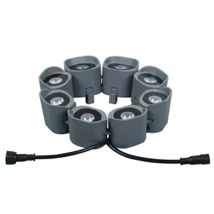 Colorful circular tree light infinite splicing chain type tree holding light 3W free splicing chain LED hoop light