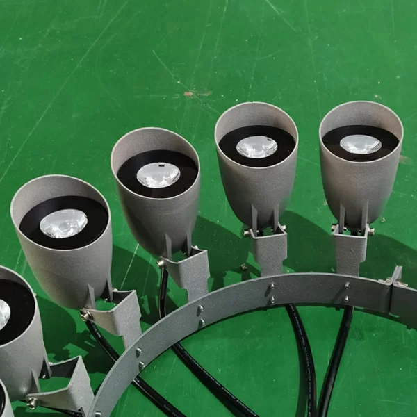 Outdoor lighting scenic spots, parks, LED tree hugging lights, column hugging lights, hoop lights, spotlights (6)