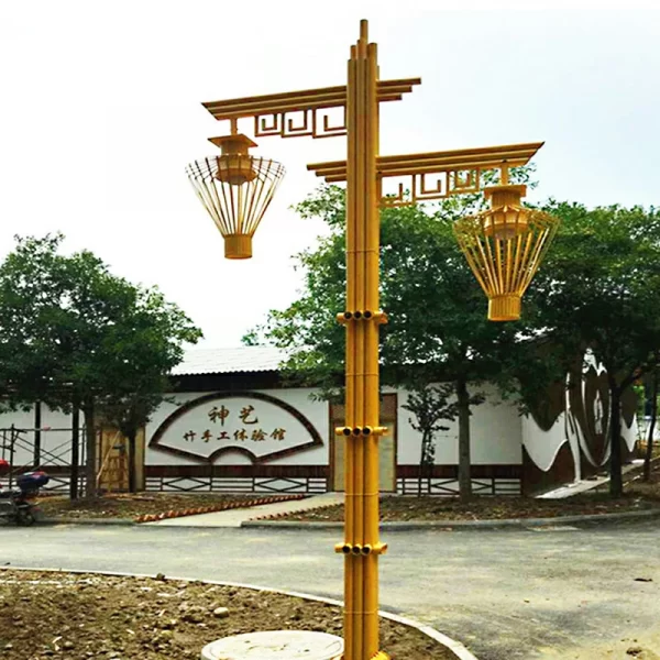 bamboo elements, courtyard lights, street lamps (1)