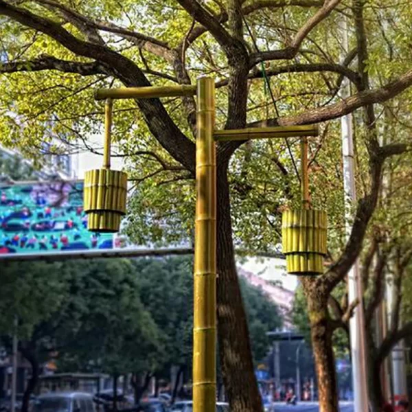 bamboo elements, courtyard lights, street lamps (3)
