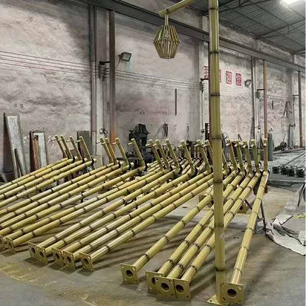 bamboo elements, courtyard lights, street lamps (4)