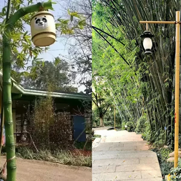bamboo elements, courtyard lights, street lamps (9)